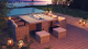 Brooklyn L Feuerstelle Gartentischset L184