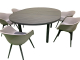 Round Gartentisch-Set L211